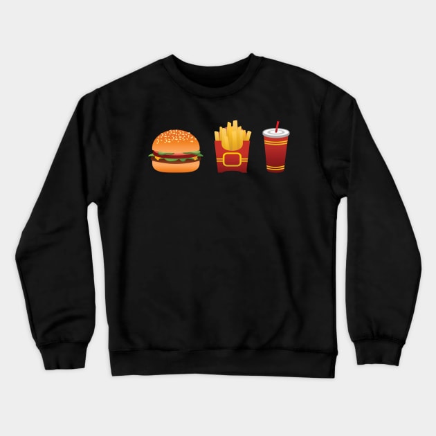 Classic Fast Food Crewneck Sweatshirt by jw608